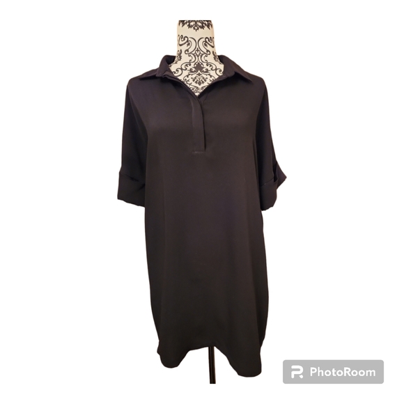 Black Shift Dress with Pockets - US 8 - Picture 4 of 4